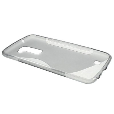 LG K10 (K420N) cieta silikona (TPU) dzidrs (pelēks) un matēts apvalks / Vacins.lv