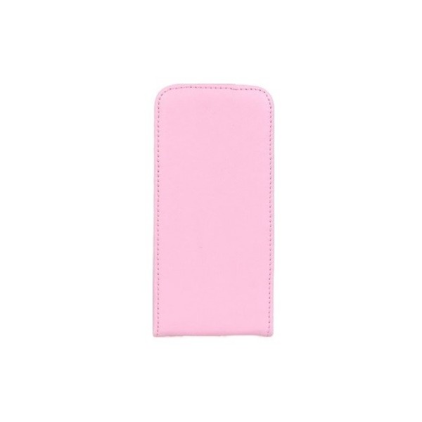 Klasisks vertikāli atvēramais maciņš - rozs (iPhone 4 / 4S)