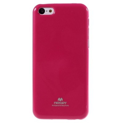 „Mercury“ Color kieto silikono (TPU) tamsiai rožinis Apple iPhone 5C dėklas (dėkliukas) / Priedai.lt