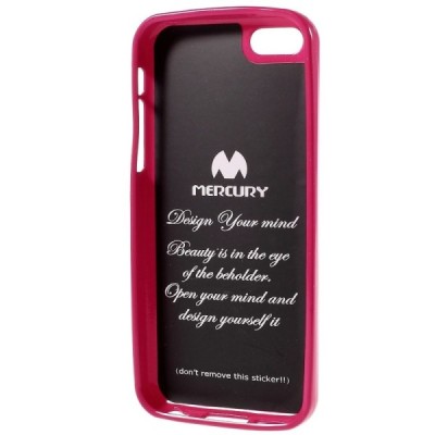 „Mercury“ Color kieto silikono (TPU) tamsiai rožinis Apple iPhone 5C dėklas (dėkliukas) / Priedai.lt