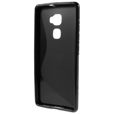 Huawei Mate S cieta silikona (TPU) melns un matēts apvalks / Vacins.lv