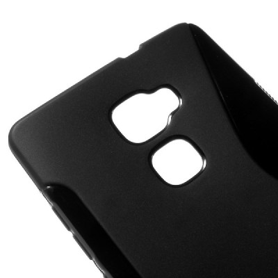 Huawei Mate S cieta silikona (TPU) melns un matēts apvalks / Vacins.lv