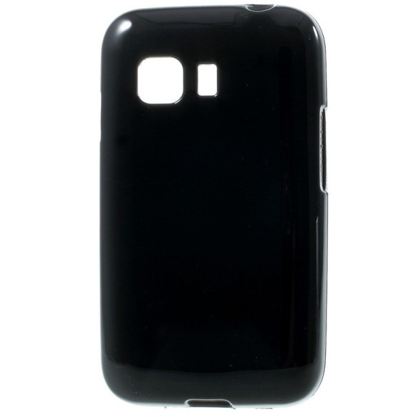 Cieta silikona (TPU) apvalks - melns (Galaxy Young 2)