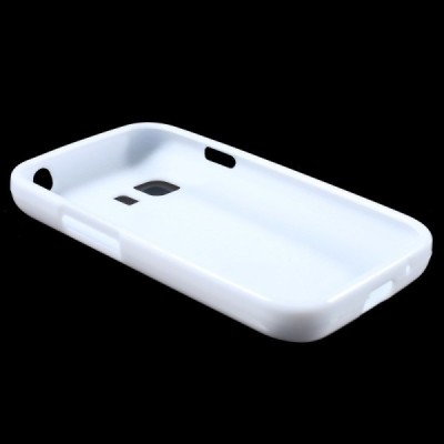 Samsung Galaxy Young 2 (G130) kieto silikono TPU baltas dėklas - nugarėlė / Priedai.lt