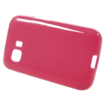 Samsung Galaxy Young 2 (G130) cieta silikona (TPU) tumši rozs apvalks / vacins.lv