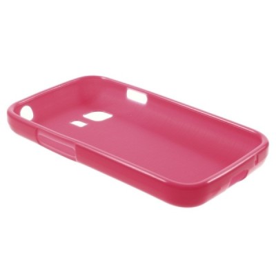 Samsung Galaxy Young 2 (G130) cieta silikona (TPU) tumši rozs apvalks / vacins.lv