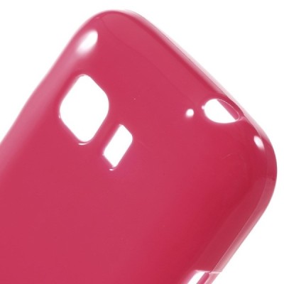 Samsung Galaxy Young 2 (G130) cieta silikona (TPU) tumši rozs apvalks / vacins.lv