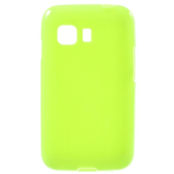 Kieto silikono (TPU) dėklas - žalias (Galaxy Young 2)