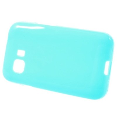Samsung Galaxy Young 2 (G130) cieta silikona (TPU) gaiši zils apvalks / vacins.lv