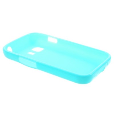 Samsung Galaxy Young 2 (G130) cieta silikona (TPU) gaiši zils apvalks / vacins.lv
