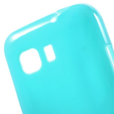 Samsung Galaxy Young 2 (G130) cieta silikona (TPU) gaiši zils apvalks / vacins.lv