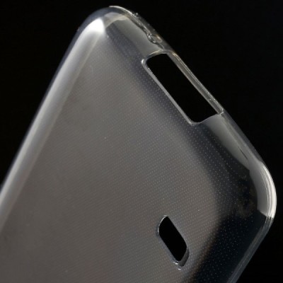 Samsung Galaxy S5 mini G800 dzidrs (caurspīdīgs), pelēks cieta silikona TPU pasaulē planākais apvalks / Vacins.lv