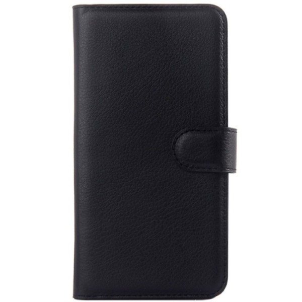 „Litchi“ atvēramais maciņš - melns (Redmi Note 2)