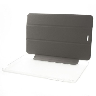 Huawei MediaPat T1 8 (Honor S8 (701W)) atvēramais pelēks maciņš / Vacins.lv