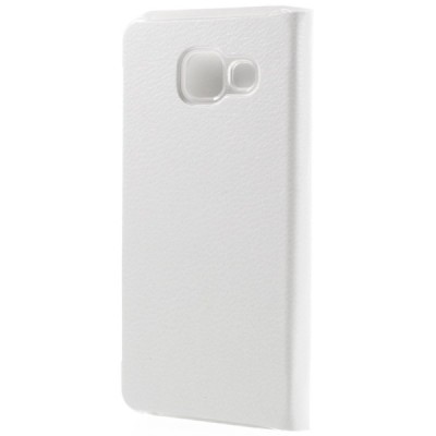 Samsung Galaxy A3 (2016) A310 balts atvēramais Smart Wallet ādas maciņš - maks / Vacins.lv