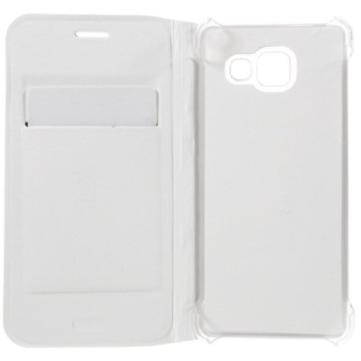 Samsung Galaxy A3 (2016) A310 balts atvēramais Smart Wallet ādas maciņš - maks / Vacins.lv