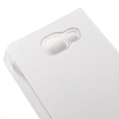 Samsung Galaxy A3 (2016) A310 balts atvēramais Smart Wallet ādas maciņš - maks / Vacins.lv