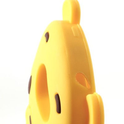 Geltonas silikoninis HTC One X dėklas - meškiukas / Priedai.lt