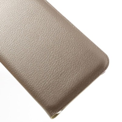 Samsung Galaxy A3 (2016) A310 zelta atvēramais Smart Wallet ādas maciņš - maks / Vacins.lv