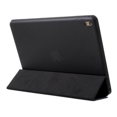 Apple iPad Pro 9.7 atverčiamas juodas odinis dėklas - knygutė | Priedai.lt
