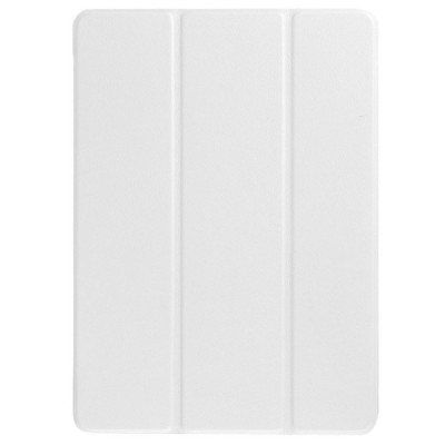Apple iPad Pro 9.7 atverčiamas baltas odinis dėklas - knygutė / Priedai.lt