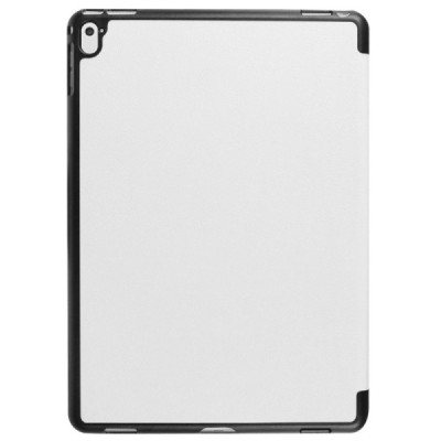 Apple iPad Pro 9.7 atverčiamas baltas odinis dėklas - knygutė / Priedai.lt