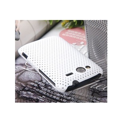 HTC Wildfire S baltas tinklelio formos dėklas / Priedai.lt