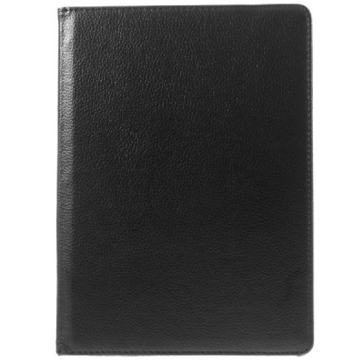 Apple iPad Pro 9.7" atverčiamas, sukiojamas 360 laipsnių, juodas odinis dėklas - stovas / Priedai.lt