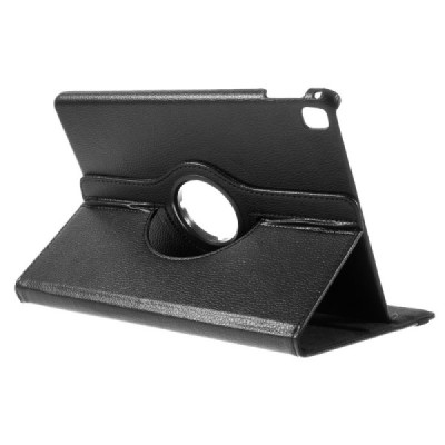 Apple iPad Pro 9.7" atverčiamas, sukiojamas 360 laipsnių, juodas odinis dėklas - stovas / Priedai.lt