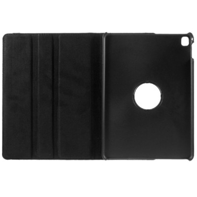 Apple iPad Pro 9.7" atverčiamas, sukiojamas 360 laipsnių, juodas odinis dėklas - stovas / Priedai.lt