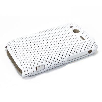 HTC Wildfire S baltas tinklelio formos dėklas / Priedai.lt