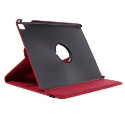 Apple iPad Pro 9.7" atvēramais sarkans ādas futrālis, grozās 360° grādu apjomā / Vacins.lv