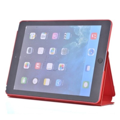 Greznais „Devia“ sērijas ādas atvērams sarkans Apple iPad Pro 9.7" futrālis / Vacins.lv