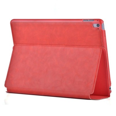 Greznais „Devia“ sērijas ādas atvērams sarkans Apple iPad Pro 9.7" futrālis / Vacins.lv