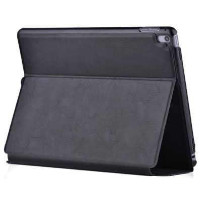 Greznais „Devia“ sērijas ādas atvērams melns Apple iPad Pro 9.7" futrālis / Vacins.lv