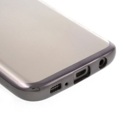 Samsung Galaxy S7 (G930) Cieta silikona (TPU) dzidrs apvalks - pelēks / Vacins.lv
