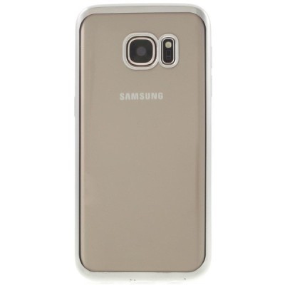 Samsung Galaxy S7 (G930) Silikoninis skaidrus dėklas, sidabrinis / Priedai.lt