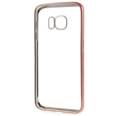 Samsung Galaxy S7 (G930) Cieta silikona (TPU) dzidrs apvalks - rozs / vacins.lv