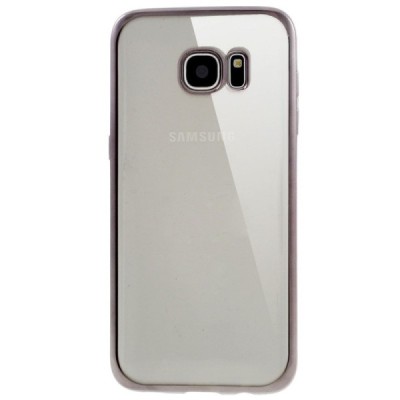 Samsung Galaxy S7 edge (G935) Cieta silikona (TPU) dzidrs apvalks - pelēks / Vacins.lv