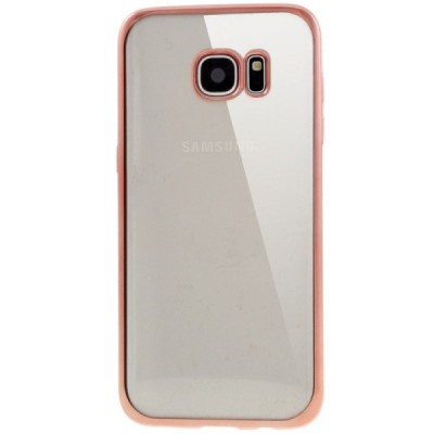 Samsung Galaxy S7 edge (G935) Cieta silikona (TPU) dzidrs apvalks - rozs / vacins.lv