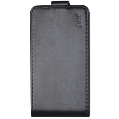 Samsung Galaxy S7 (G930) „J&R“ klasisks ādas vertikāli atvēramais melns maciņš / Vacins.lv