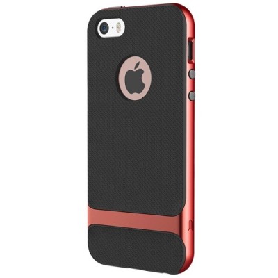 „Rock“ Royce pastiprinātas aizsardzības melns Apple iPhone 5 (5s, SE) apvalks / Vacins.lv