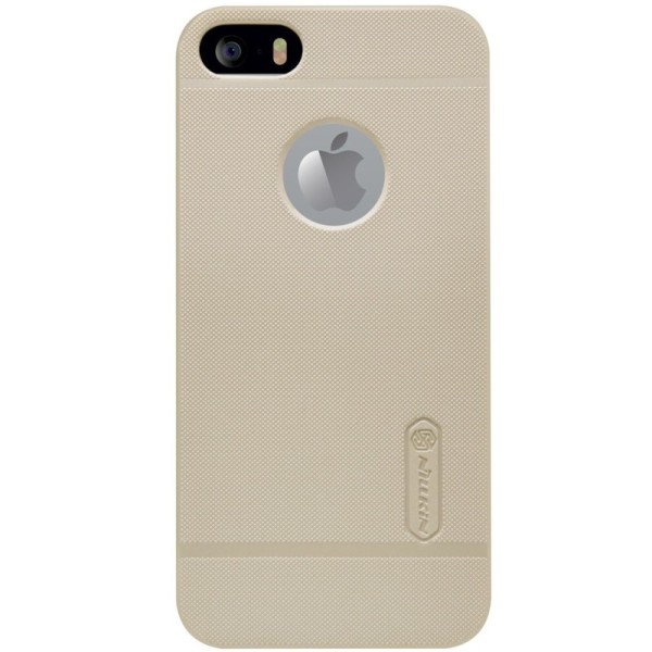 „Nillkin“ Frosted Shield dėklas - auksinis + apsauginė plėvelė (iPhone 5 / 5S / SE 2016)