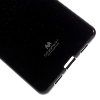 Huawei P8 Lite Mercury juodas kieto silikono TPU dėklas - nugarėlė / Priedai.lt