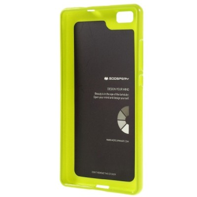 Huawei P8 Lite Mercury žalias kieto silikono TPU dėklas - nugarėlė / Priedai.lt