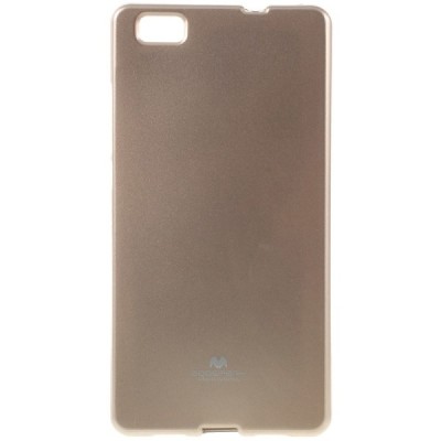 Huawei P8 Lite Mercury auksinis kieto silikono TPU dėklas - nugarėlė / Priedai.lt