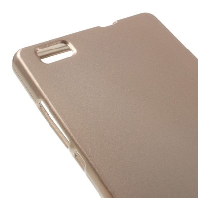 Huawei P8 Lite Mercury auksinis kieto silikono TPU dėklas - nugarėlė / Priedai.lt