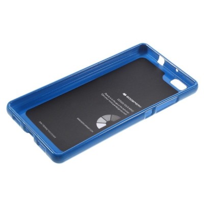 Huawei P8 Lite Mercury tamsiai mėlynas kieto silikono TPU dėklas - nugarėlė / Priedai.lt