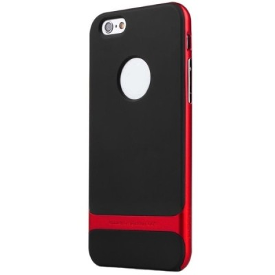 „Rock“ Royce sustiprintos apsaugos Apple iPhone 6 Plus (6s Plus) juodas raudonos spalvos apvadais kieto silikono (TPU) ir plasti