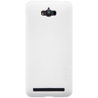 Asus Zenfone Max (ZC550KL) Nillkin Frosted Shield balts plastmasas apvalks + ekrāna aizsargplēve / Vacins.lv